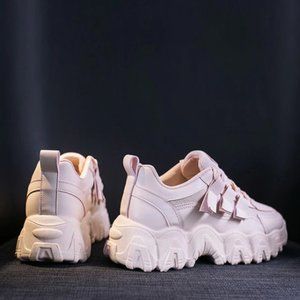 Zigzag Insole Breathable Platform Running Sneakers